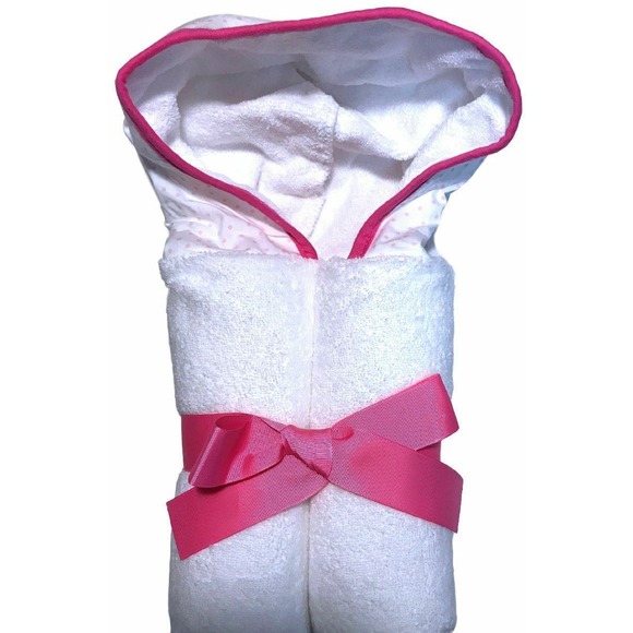 Hooded Flamingo Towel For Kids 100% Cotton For Beach Bath Pool 28x52 Inches NWT - Picture 5 of 13